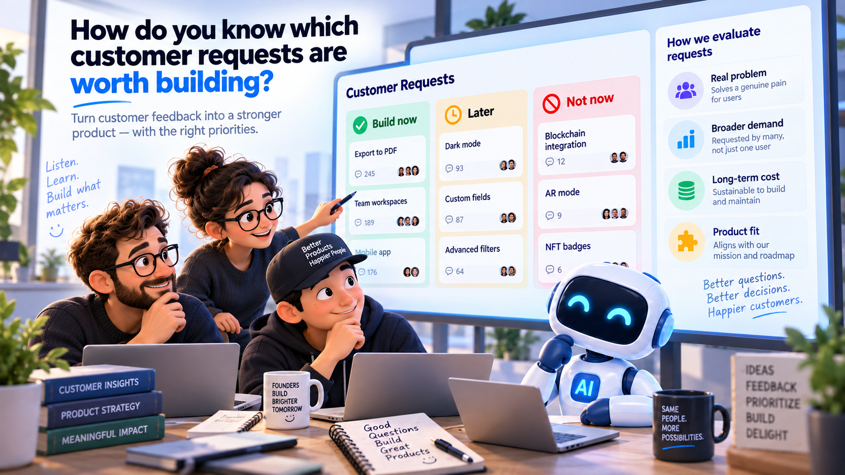 How do you know which customer requests are worth building?