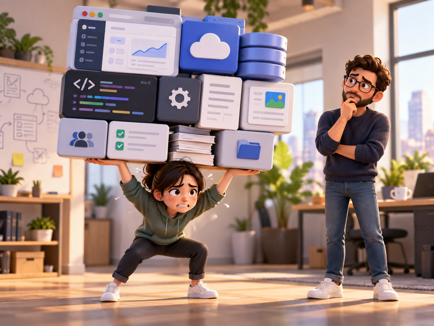 Une développeuse porte les responsabilités de toute une équipe produit